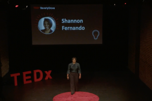 Shannon Fernando-Rubera Takes the stage at TEDx BeverlyGrove