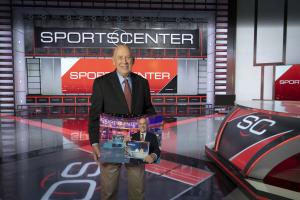 ESPN Founder and Sports Entrepreneur Bill Rasmussen at SportsCenter set announces his new book, “Sports Heaven: The Birth of ESPN” on July 28, 2026.