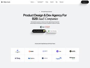 Orbix Studio is a New York-based product design and development agency for B2B SaaS and AI products Orbix Studio homepage banner — Product Design & Dev Agency for B2B SaaS and AI companies, 140+ SaaS projects delivered