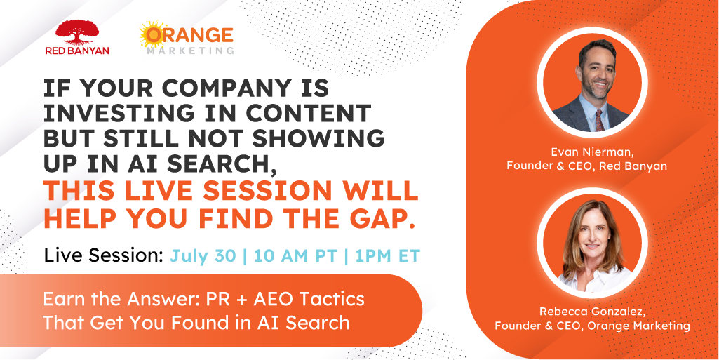 Red Banyan Joins Orange Marketing for a Live Session on Winning B2B Visibility in AI Search