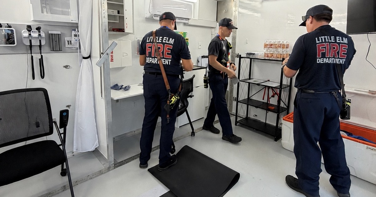 Little Elm Deploys Mobile Cooling Station to Protect First Responders in Texas Heat