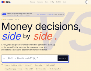 Bina Capital home page