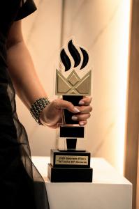 Business Elite 40 Under 40: 2026 New York Edition trophy presented to Prachi Shah.