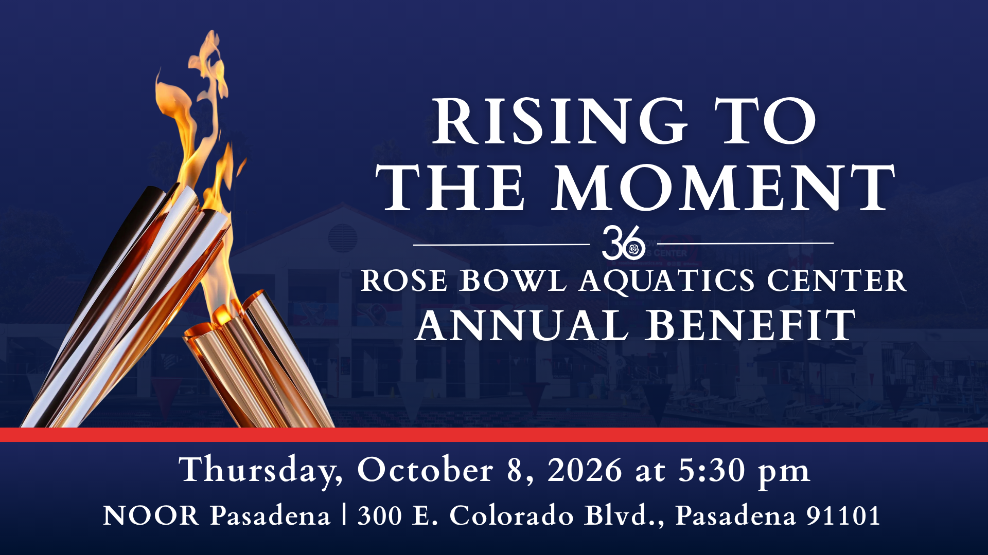 Rose Bowl Aquatics Center Announces “Rising to the Moment” 2026 Annual Benefit