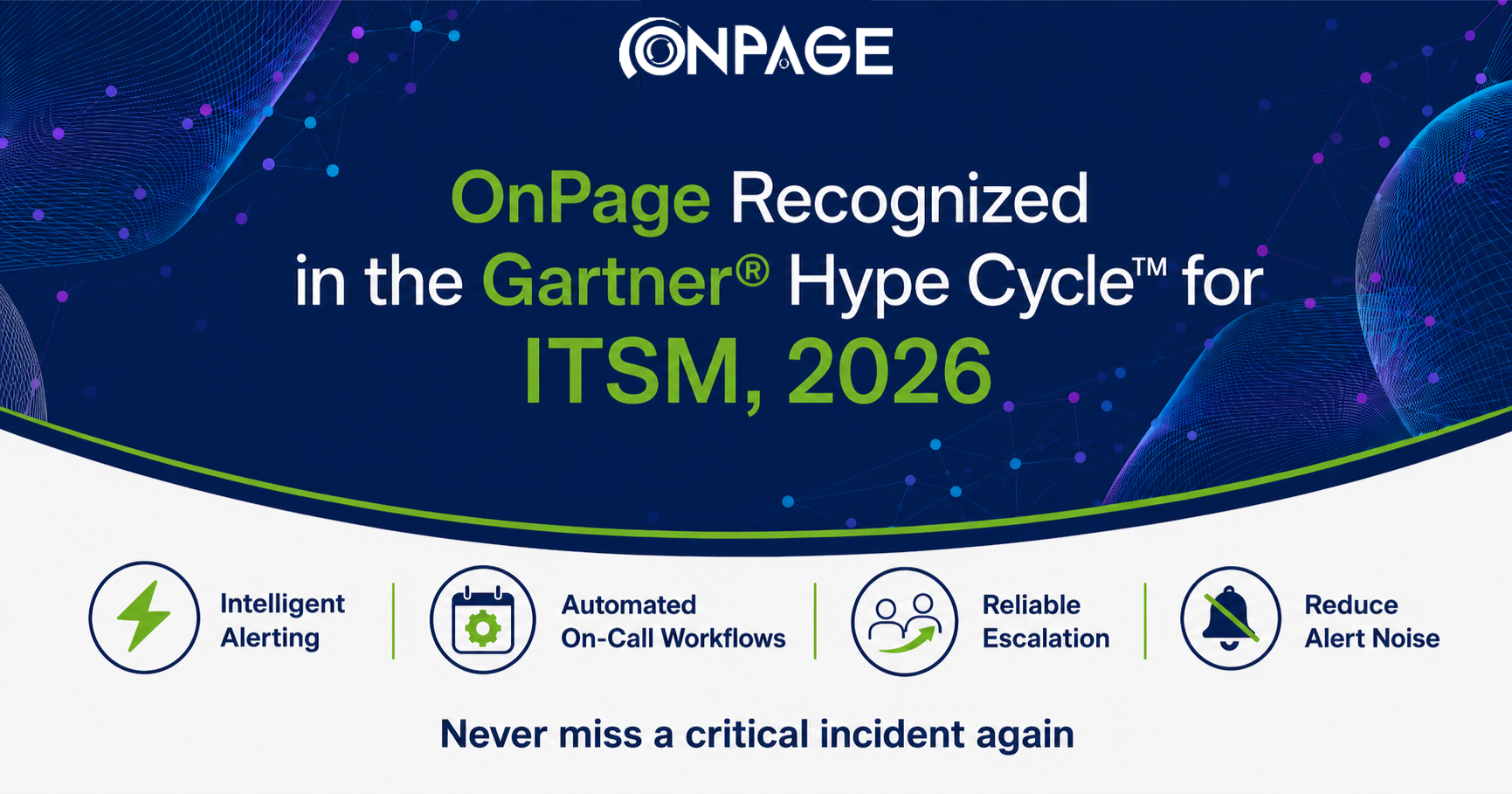 OnPage Recognized in the Gartner® Hype Cycle™ for ITSM, 2026