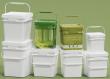 Custom Square Plastic Bucket Manufacturer for IML Decoration and Retail Packaging