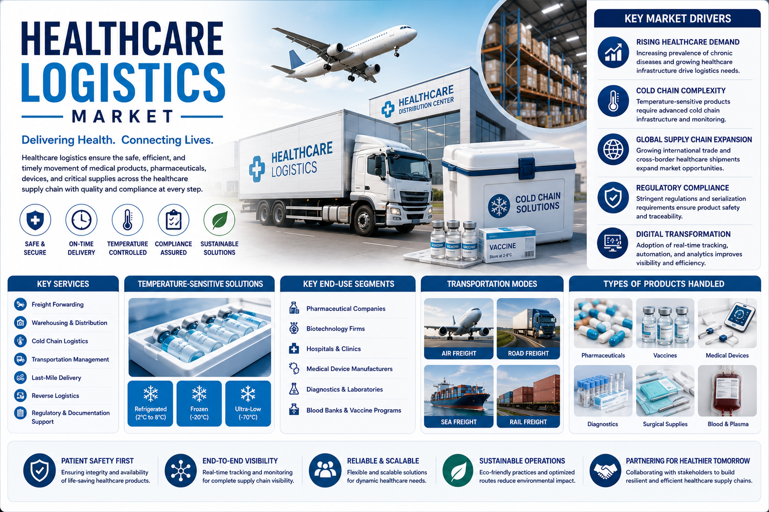 Healthcare Logistics Market Size (USD 205 billion by 2035), Segments, Regional Insights, and Outlook Through 2035