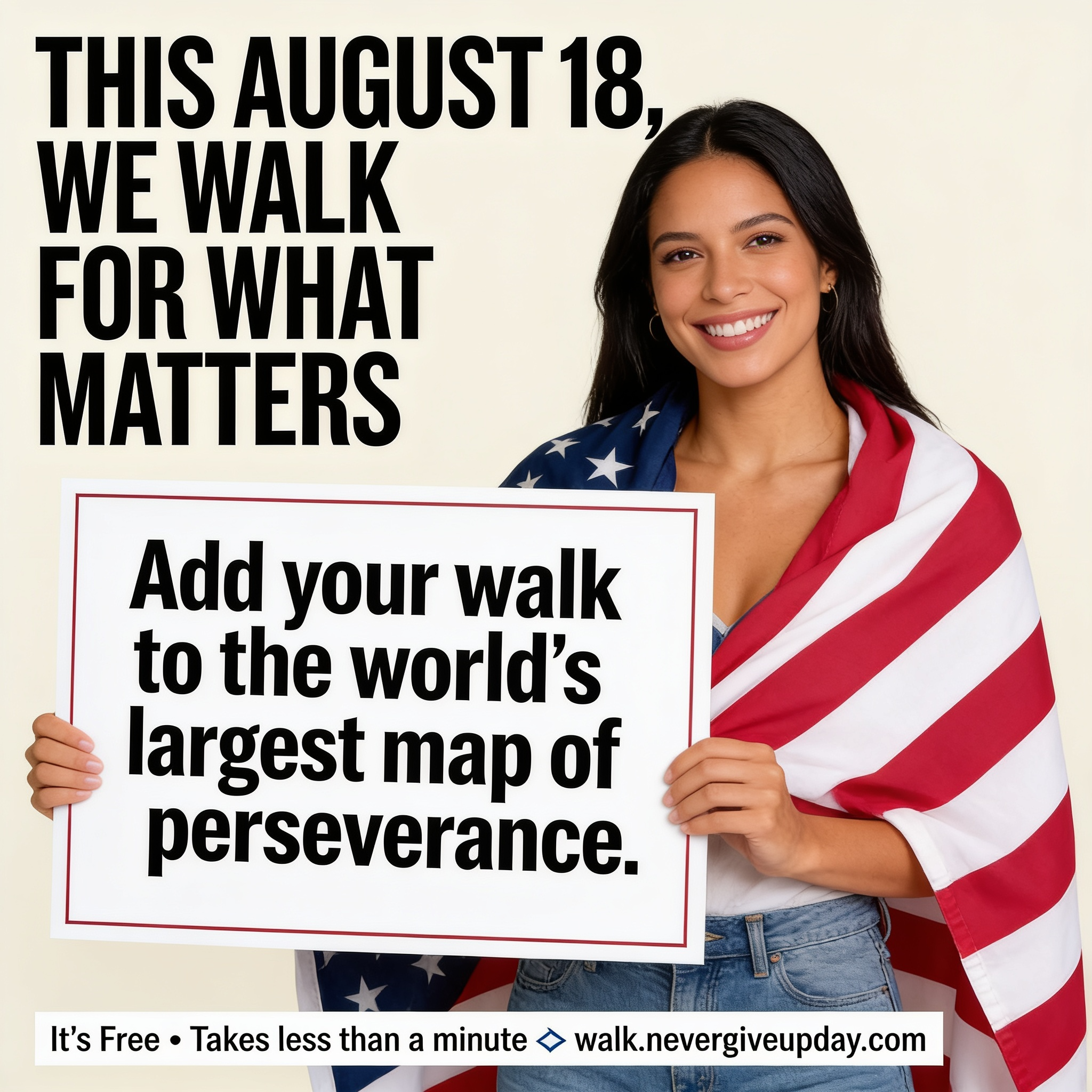 Never Give Up Day Is Becoming the Day the World Walks for What Matters.