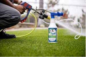 TurFresh™, a national leader in artificial grass cleaning, synthetic turf maintenance, and pet odor removal, today announced the Phoenix launch of BioX™, an advanced artificial turf treatment developed through years of servicing synthetic grass in Arizona's demanding desert climate TurFresh technician applying BioX artificial grass odor eliminator during a professional synthetic turf cleaning service in Phoenix, Arizona.