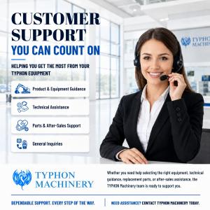 TYPHON is committed to providing equipment that meets the needs of modern operators while maintaining strong standards for performance and reliability.