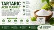Tartaric Acid Market Primed for Expansion US$ 629.8 Million by 2033, Expanding at a CAGR of 6.1% from 2026–2033