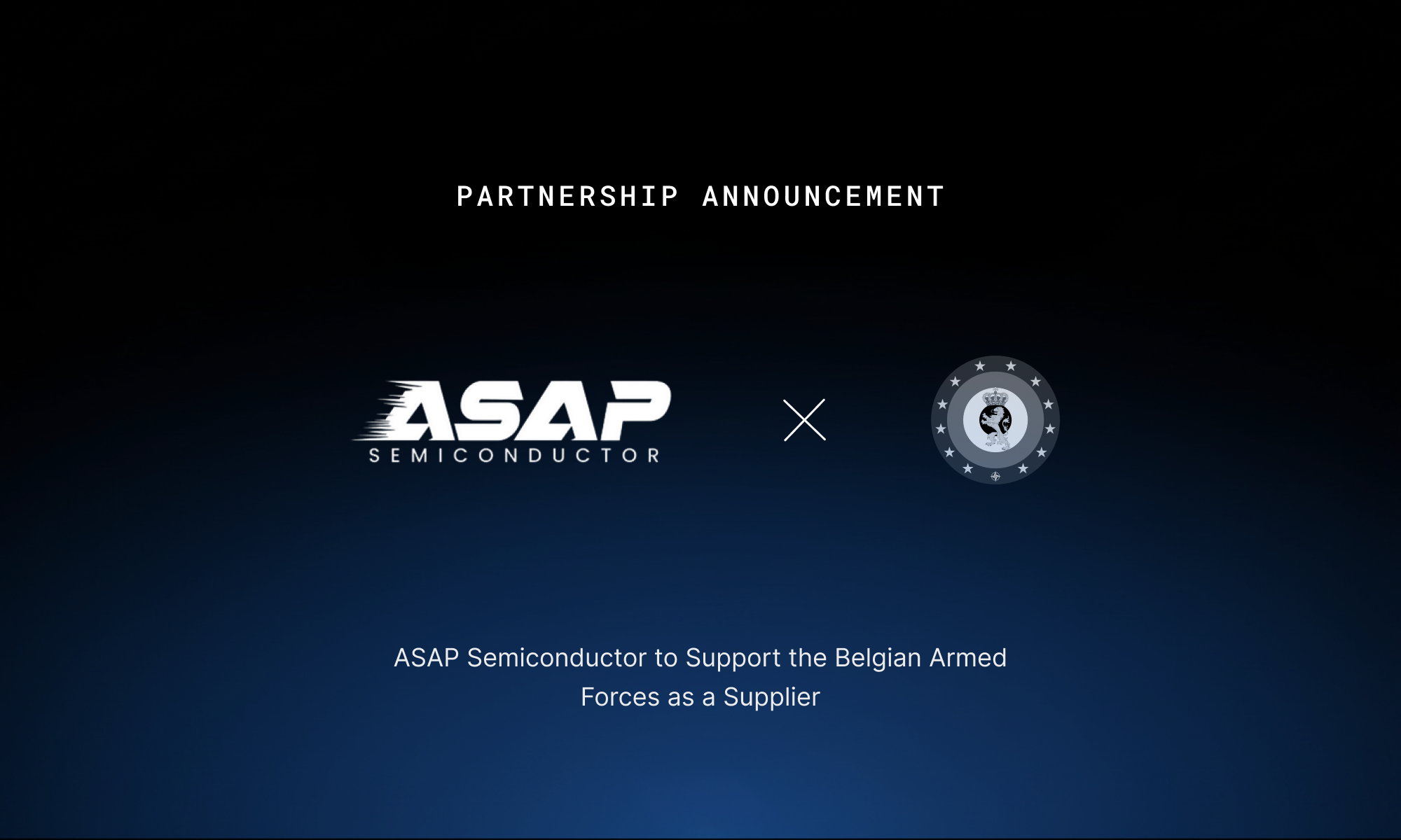 ASAP Semiconductor to Support the Belgian Armed Forces as a Supplier