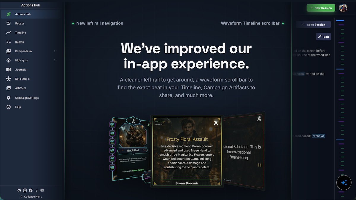 Archivist AI Rebuilds Its Interface and Gives Every Session Its Own Award Show