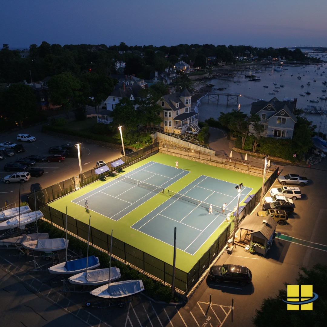 Access Fixtures Delivers Dark Sky Friendly Tennis Court Lighting at Corinthian Yacht Club