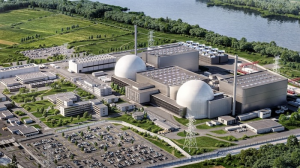 Computer animation of the world's first laser fusion power plant in Biblis