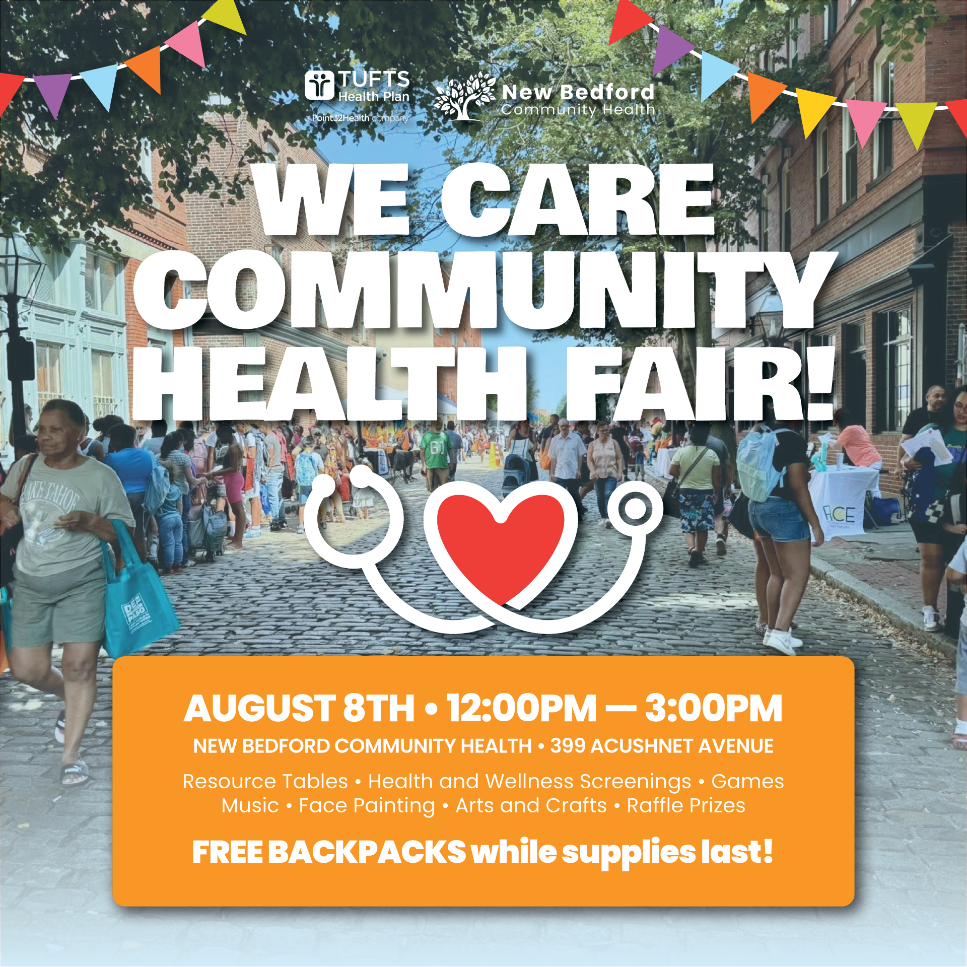 New Bedford Community Health to Host 3rd Annual We Care Community Health Fair on August 8