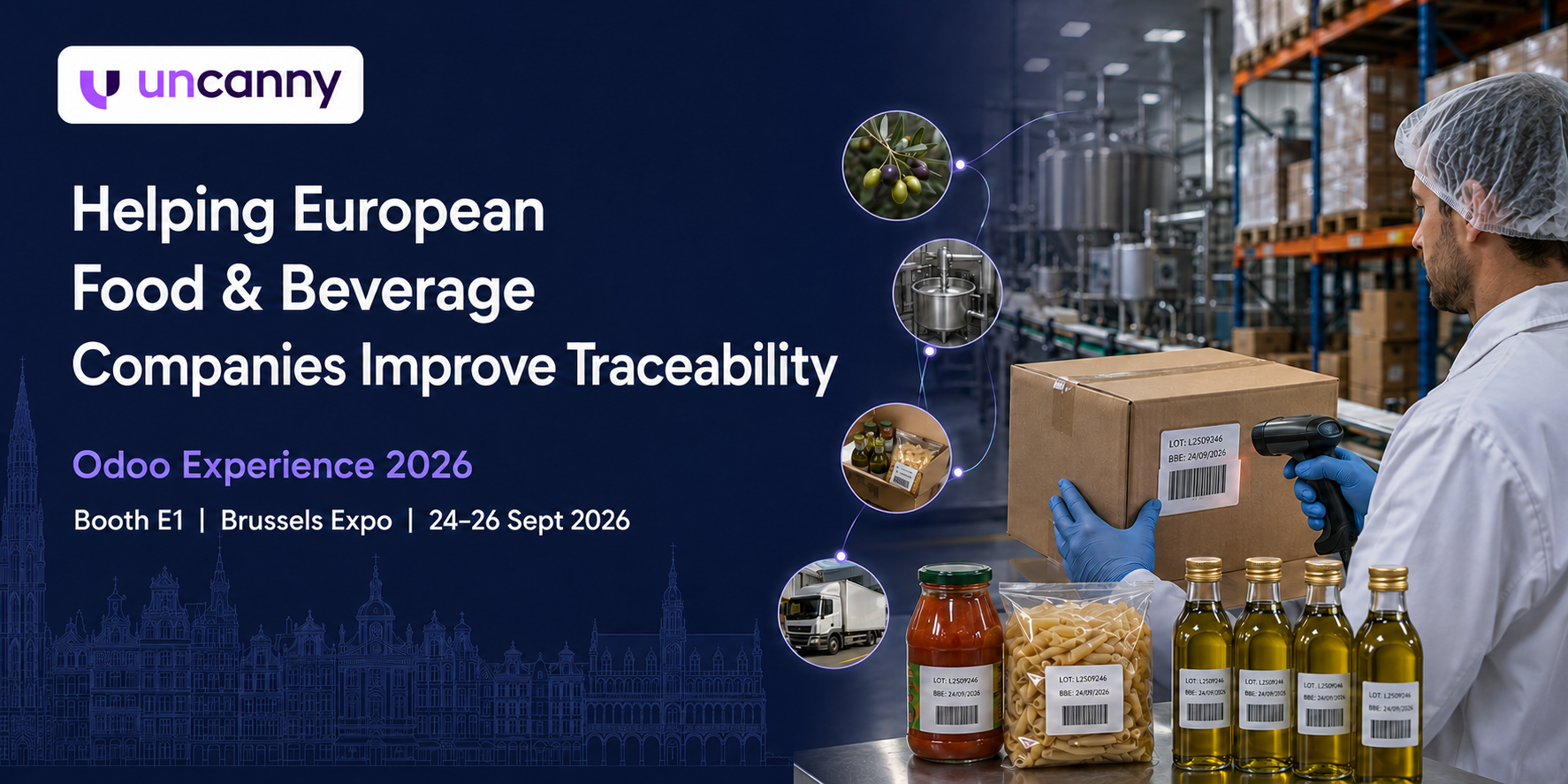 UncannyCS to Help European Food and Beverage Companies Improve Traceability at Odoo Experience 2026