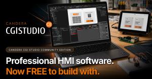 Candera GmbH is expanding its HMI software portfolio with the Candera CGI Studio Community Edition (short CE) Candera CGI Studio Community Edition brings professional HMI development to makers, students, developers and small businesses. Free for non-commercial use and available for Raspberry Pi 4 and Raspberry Pi 5.
