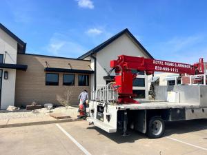 Royal Signs & Awnings at West Temple Orthodontics Site.
