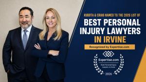 Kubota & Craig, PC, a personal injury trial firm serving Orange County, has been selected to Expertise Kubota & Craig, Irvine personal injury attorneys, named to Expertise.com's 2026 Best Personal Injury Lawyers in Irvine list