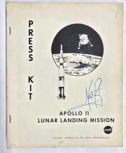 Neil Armstrong’s signed Apollo 11 manual will be auctioned this fall.