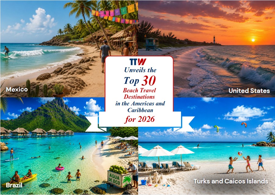 TTW Unveils the Top 30 Beach Travel Destinations in the Americas and Caribbean for 2026