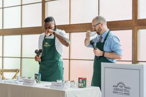 Antoine Semenyo Tea Tasting with Ahmad Tea