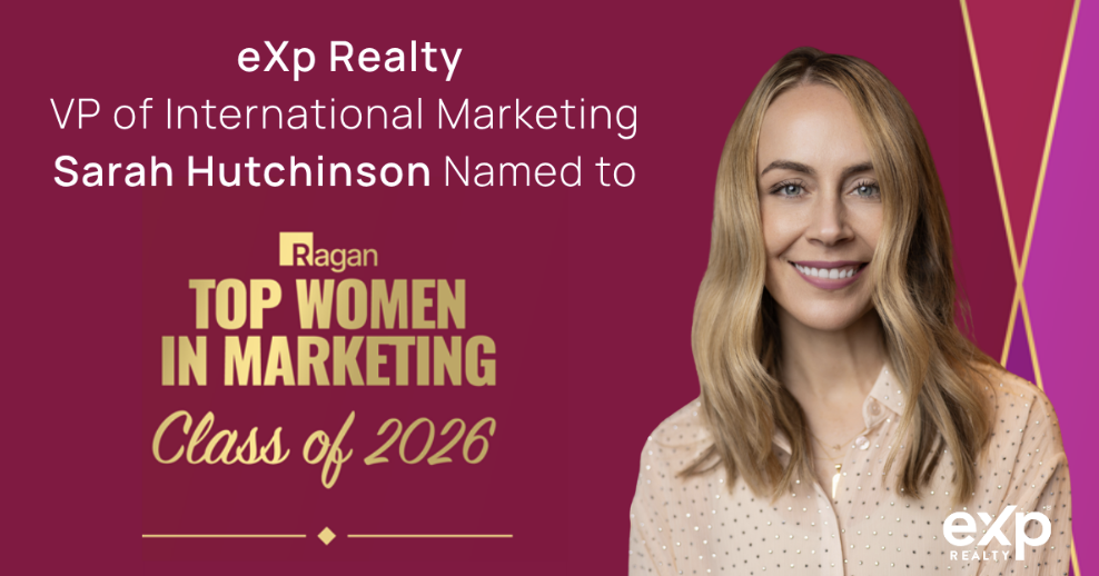 eXp Realty VP of International Marketing Sarah Hutchinson Named to Ragan’s Top Women in Marketing Class of 2026