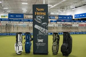 Consumers can now experience PXG products at all PGA TOUR Superstore locations. Here is signage in the store.