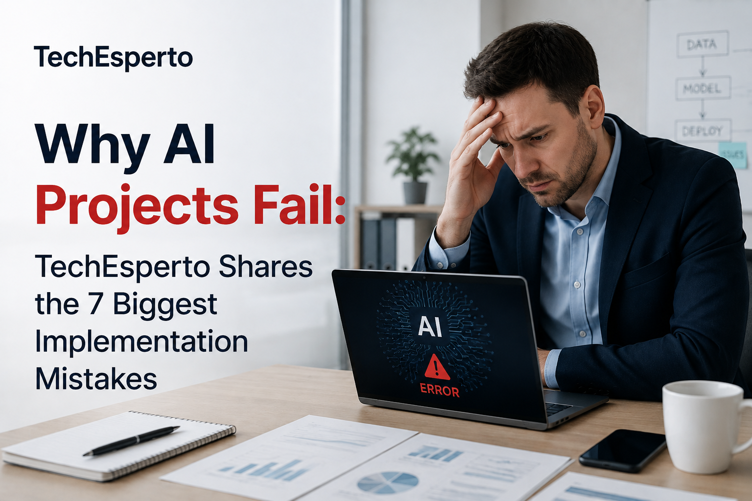 Why AI Projects Fail: TechEsperto Shares the 7 Biggest Implementation Mistakes