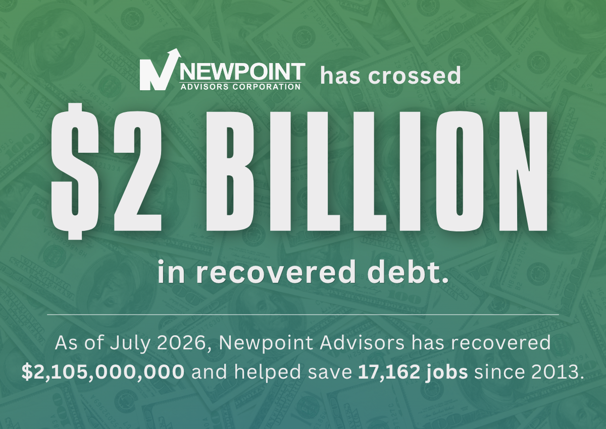 Newpoint Advisors Corporation Surpasses $2 Billion in Recovered Debt Amid Rising Small Business Bankruptcies