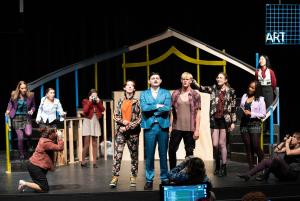 Students perform in Saint Mary’s spring production of Pippin, one of many arts experiences that reflect creative expression, collaboration, and interdisciplinary learning. /Photo by Francis Tatem