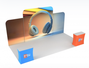 Backlit LED Lightbox Booth 3D Concept