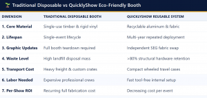 Why Portable Booths Reduce Material Waste