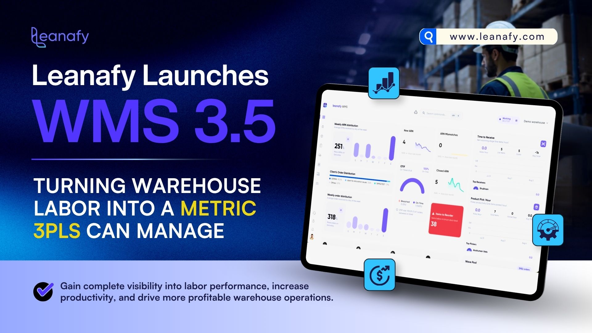Leanafy Launches WMS 3.5, Turning Warehouse Labor Into a Metric 3PLs Can Manage