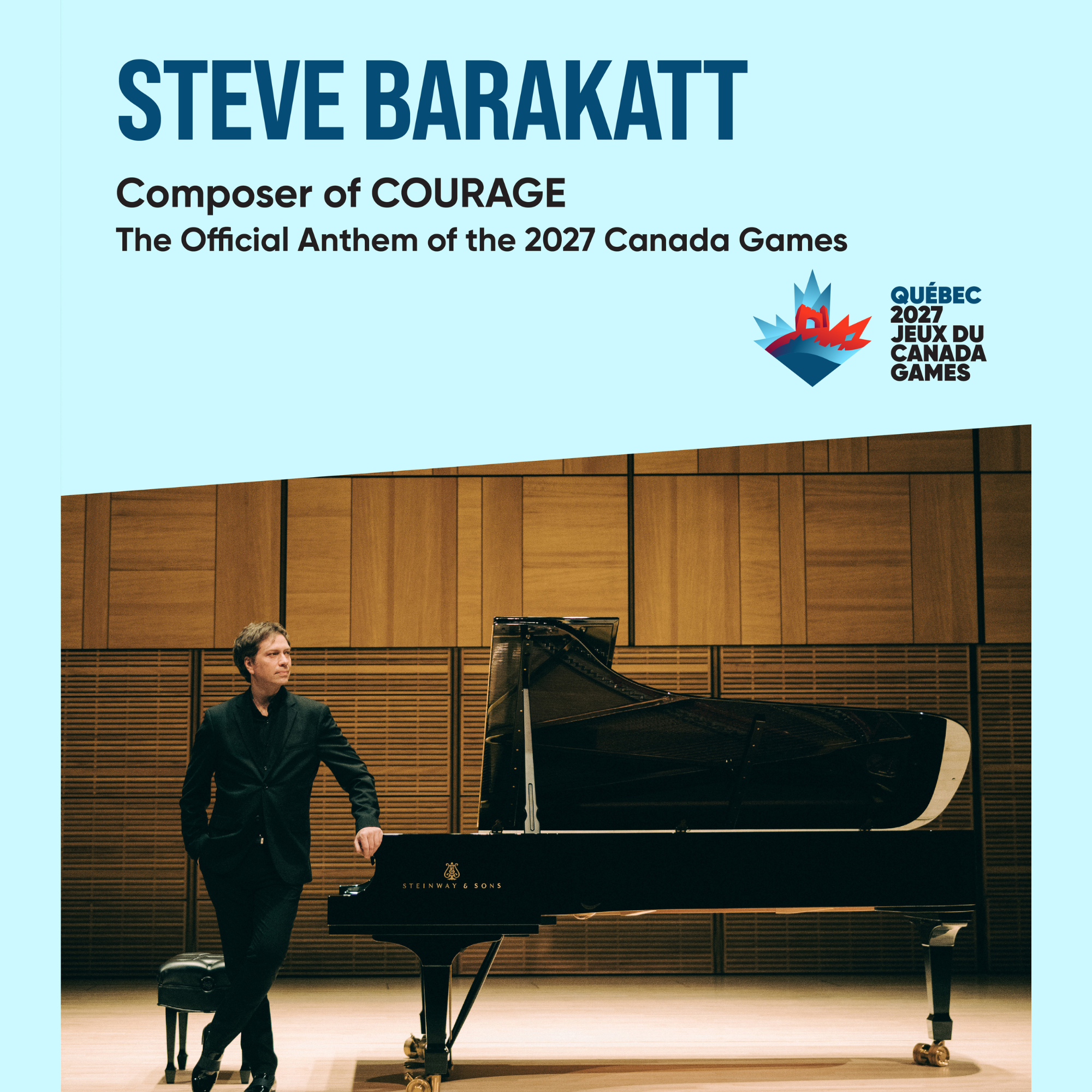 Steve Barakatt to Compose and Produce the Official Anthem of the 2027 Canada Games