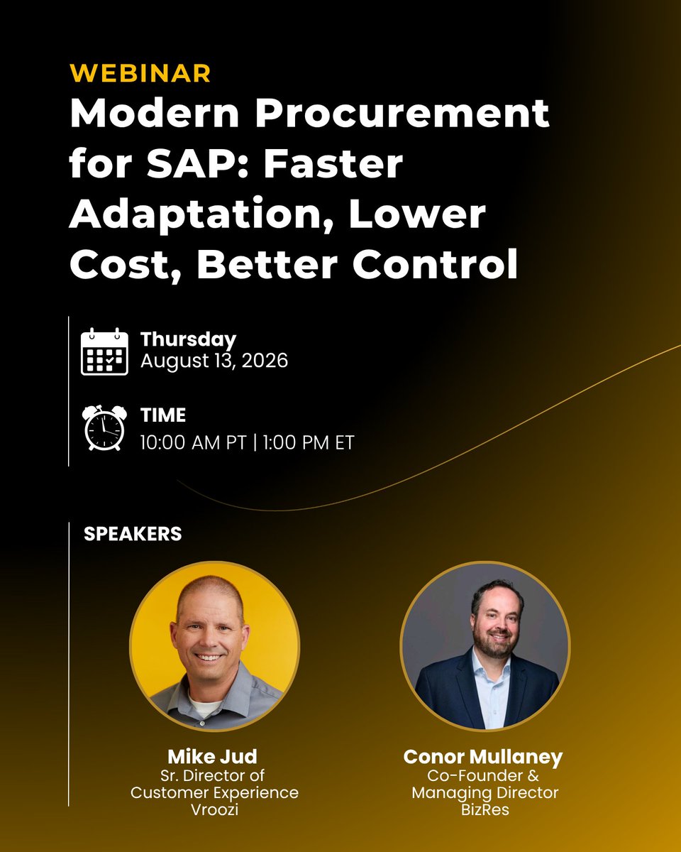 Vroozi to Host Webinar on Modernizing SAP Procurement Without Sacrificing Clean Core Standards