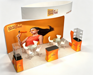 10x20 S-Shaped Fabric Display Kit