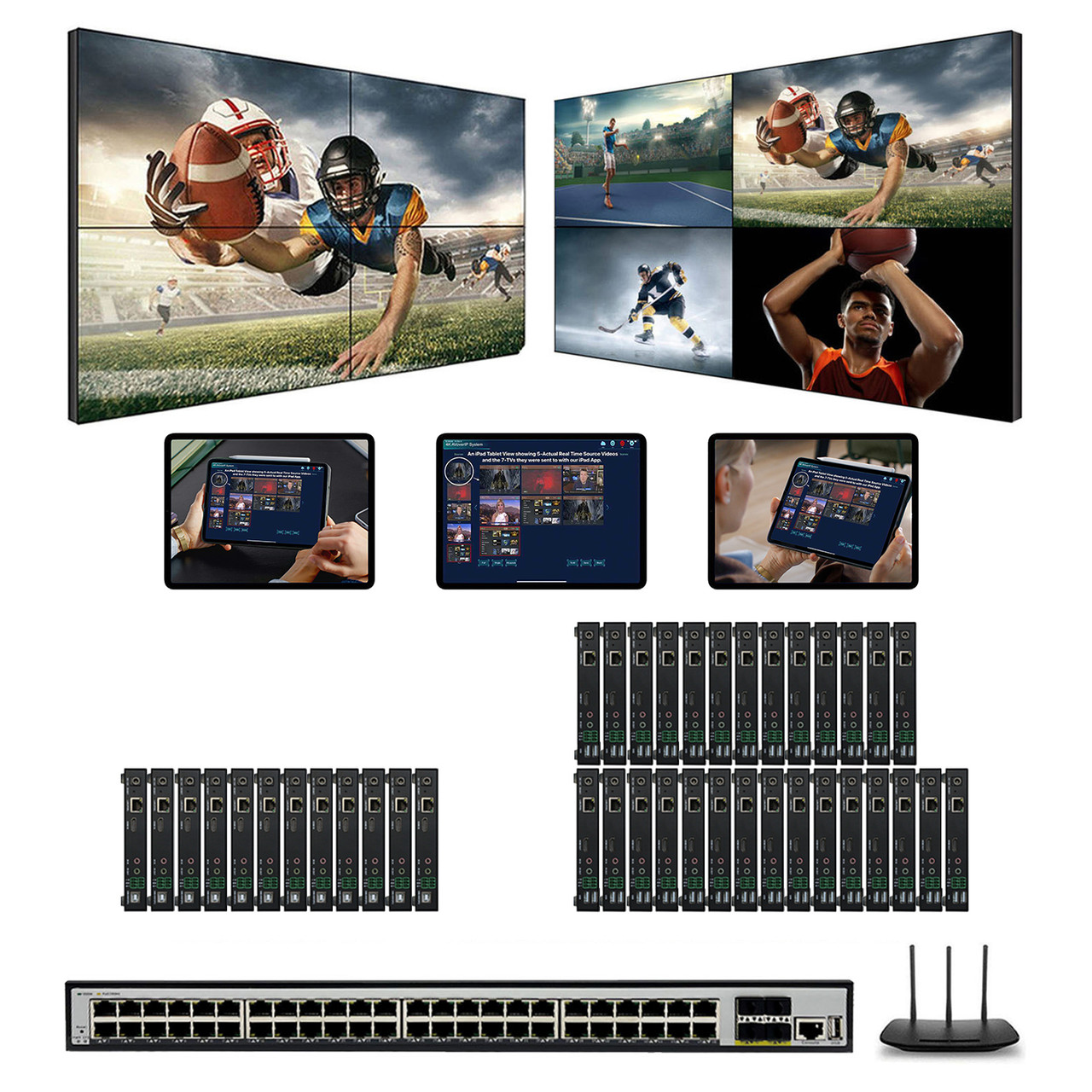 HDTV Supply Introduces WolfPack 1080p 12×28 HDMI Over IP Matrix Switcher with Real-Time iPad Video Preview