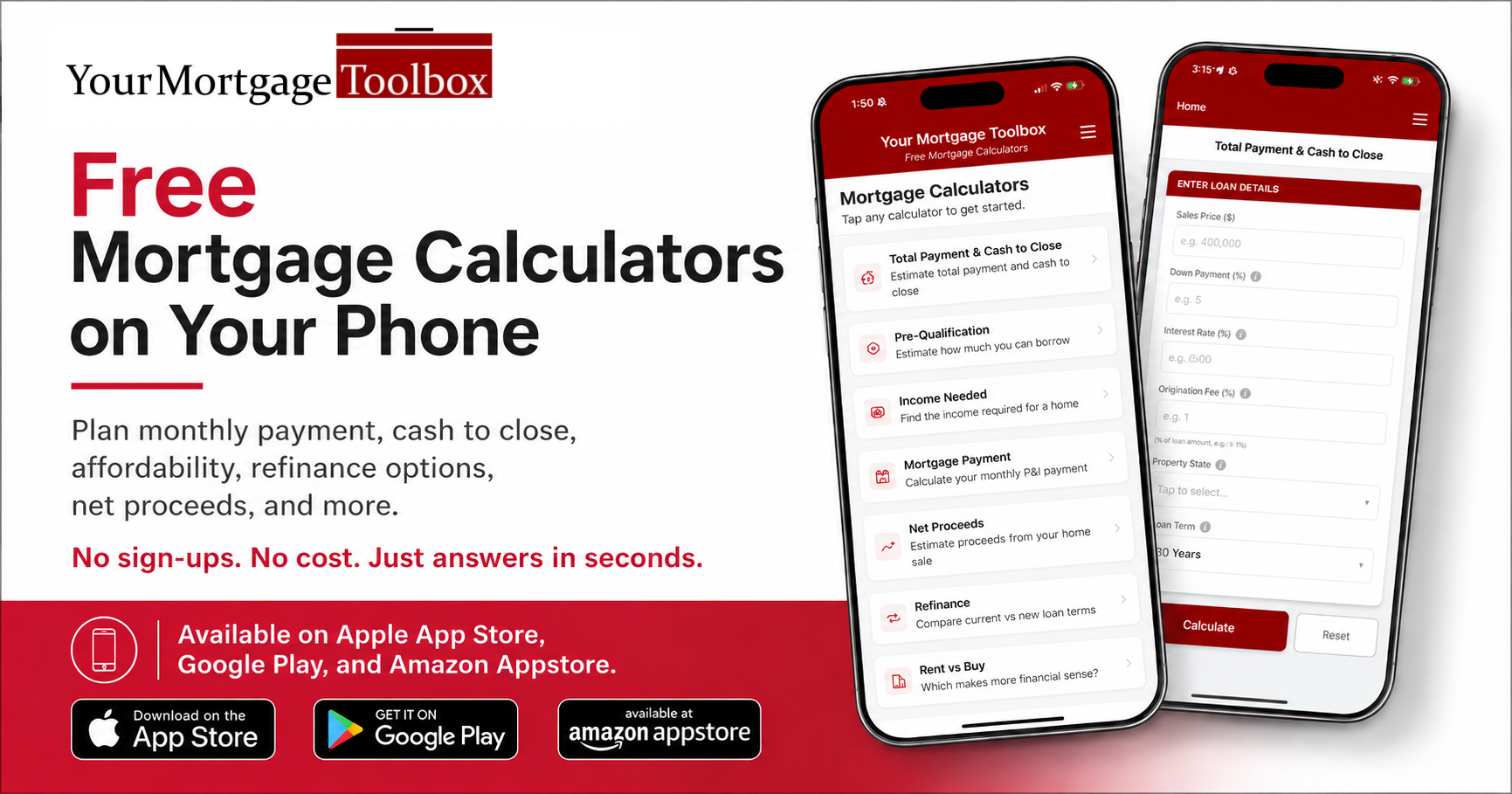 Your Mortgage Toolbox Launches Free Mortgage Calculator App for Homebuyers