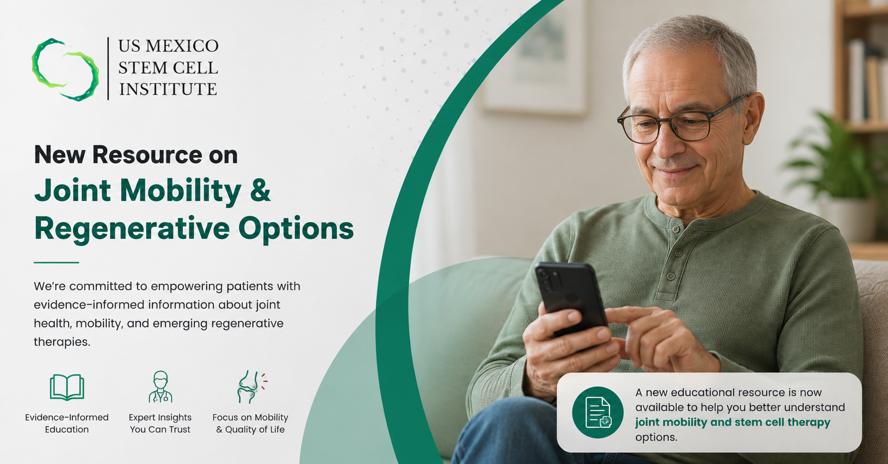 US Mexico Stem Cell Institute Continues Patient Education Initiative With New Joint Mobility Resource