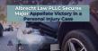 Albrecht Law PLLC Secures Major Appellate Victory in a Personal Injury Case