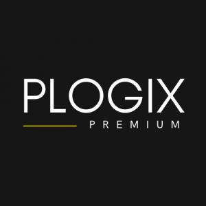 Black background with the PLOGIX logo type