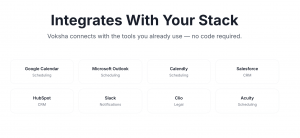 Voksha - Integrations