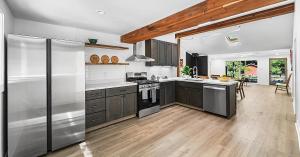 Remodeled residence surrounded by redwoods at Redemption Canyon near Sebastopol.