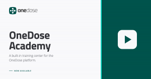 OneDose today announced the launch of OneDose Academy, a training center built directly into the OneDose platform OneDose Academy logo and wordmark on a teal-green background, representing OneDose’s new built-in training center.