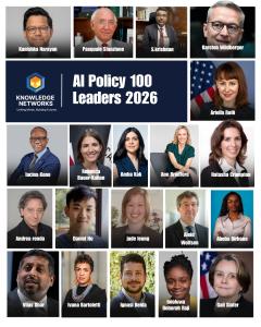 A global recognition of 100 leaders shaping how artificial intelligence is regulated, governed, and responsibly advanced across government, industry, academia, and civil society 1