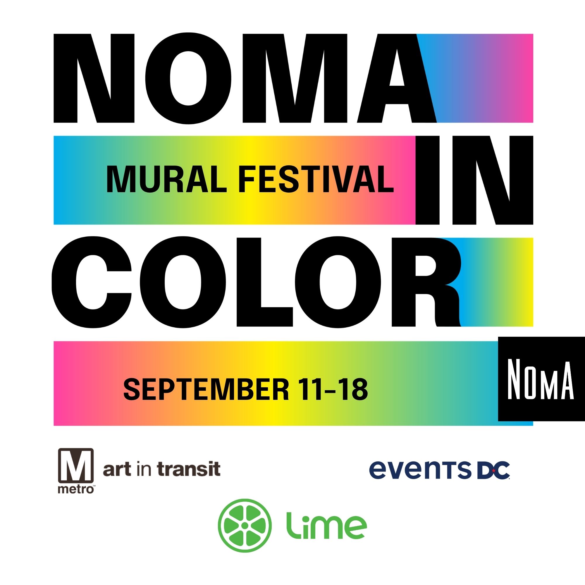 NoMa in Color Returns September 11–18, Bringing 16 New Murals to the Neighborhood
