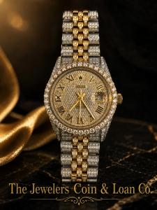 Supplied by The Jewelers Coin & Loan Co., this watch is part of the giveaway. They also buy, sell and loan against silver and gold jewelry, gold and silver bullion and coins, silverware sets, diamond rings, luxury watches, and high-end designer brands. Wi