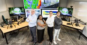 Dr. Boufadel with Leadership Team at NJIT Center for Natural Resources